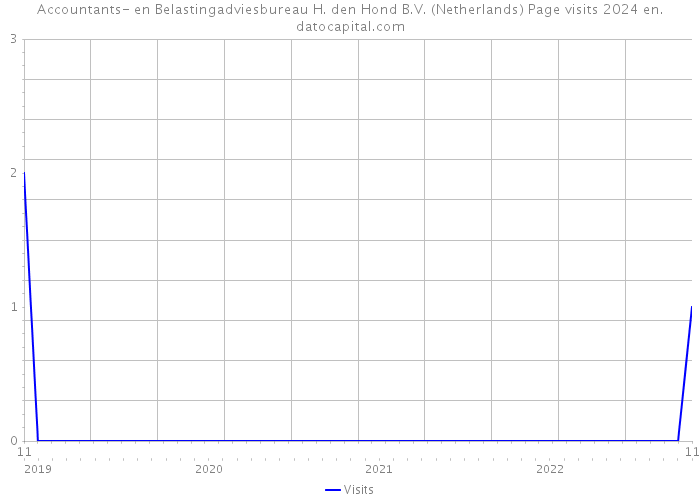 Accountants- en Belastingadviesbureau H. den Hond B.V. (Netherlands) Page visits 2024 