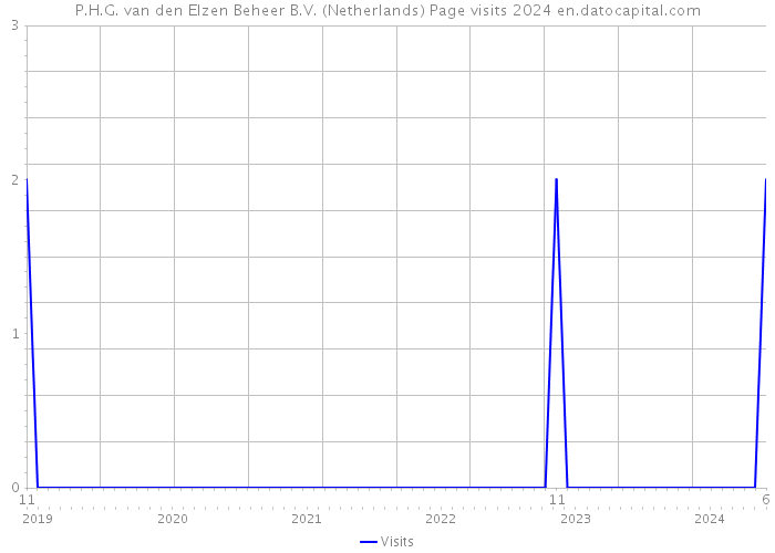 P.H.G. van den Elzen Beheer B.V. (Netherlands) Page visits 2024 