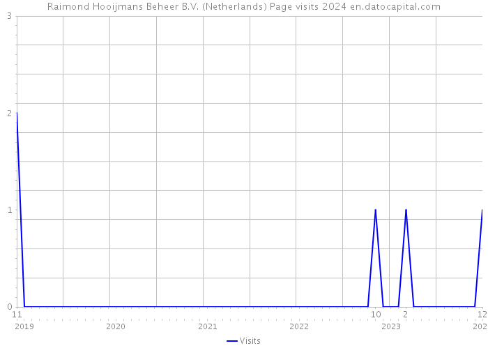 Raimond Hooijmans Beheer B.V. (Netherlands) Page visits 2024 