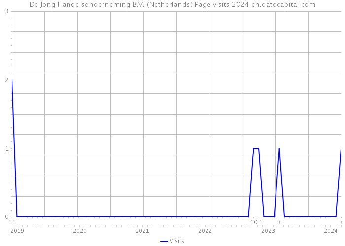 De Jong Handelsonderneming B.V. (Netherlands) Page visits 2024 