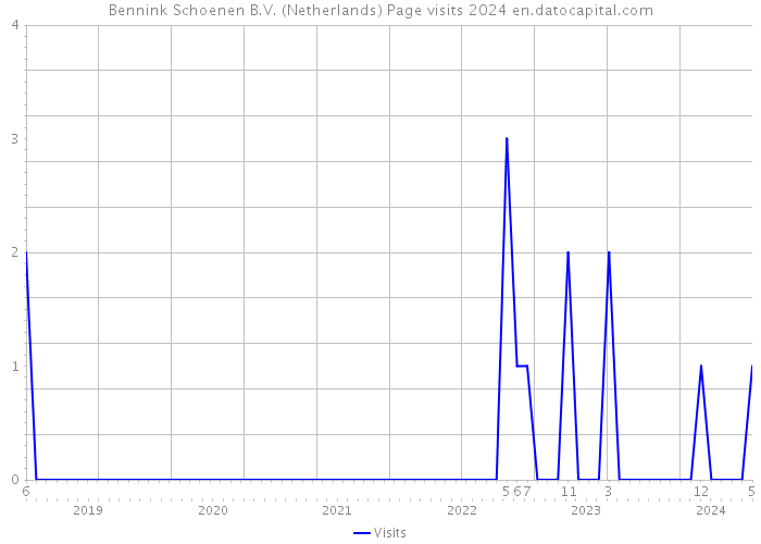Bennink Schoenen B.V. (Netherlands) Page visits 2024 