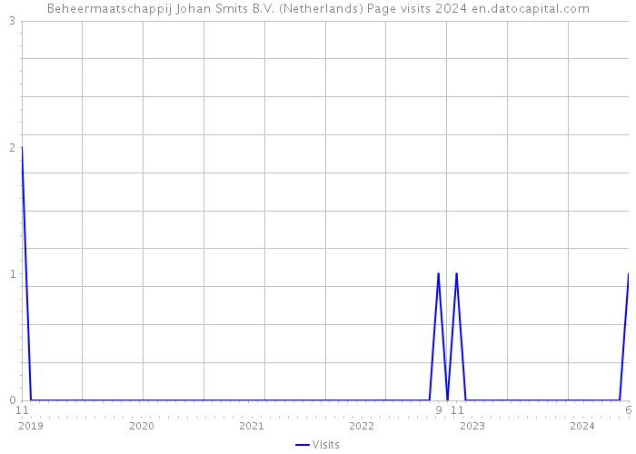 Beheermaatschappij Johan Smits B.V. (Netherlands) Page visits 2024 