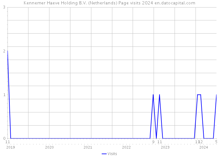 Kennemer Haeve Holding B.V. (Netherlands) Page visits 2024 