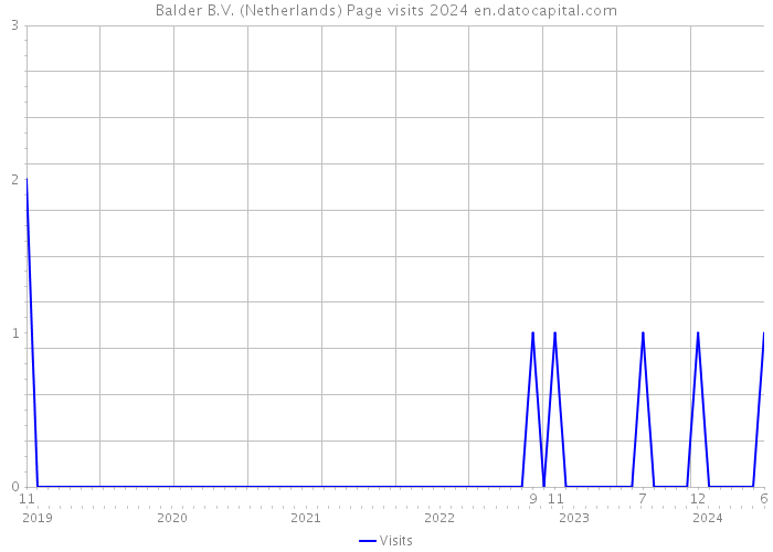 Balder B.V. (Netherlands) Page visits 2024 
