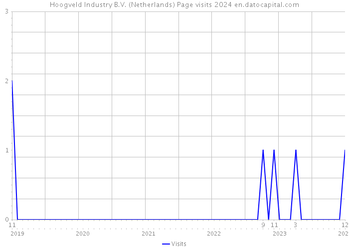 Hoogveld Industry B.V. (Netherlands) Page visits 2024 