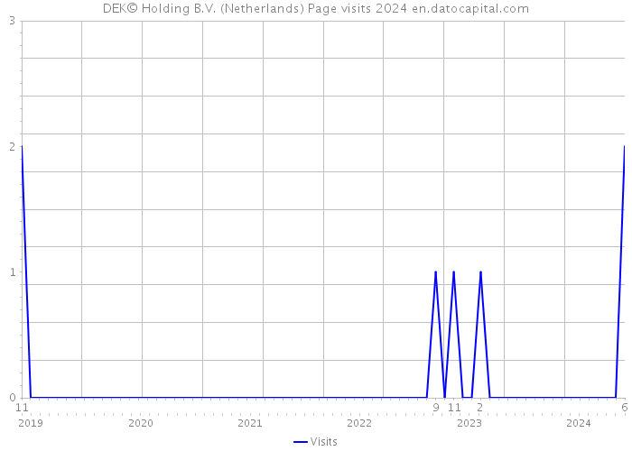 DEK© Holding B.V. (Netherlands) Page visits 2024 