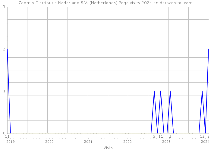 Zoomio Distributie Nederland B.V. (Netherlands) Page visits 2024 