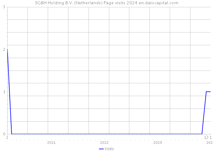 SG&H Holding B.V. (Netherlands) Page visits 2024 