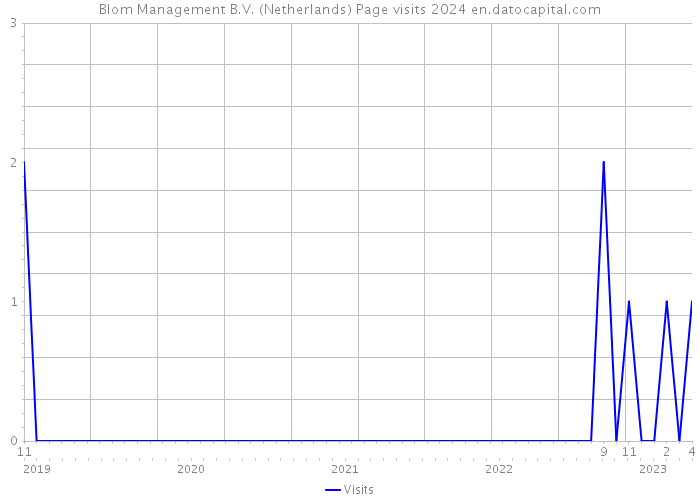 Blom Management B.V. (Netherlands) Page visits 2024 