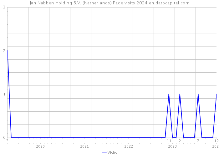 Jan Nabben Holding B.V. (Netherlands) Page visits 2024 