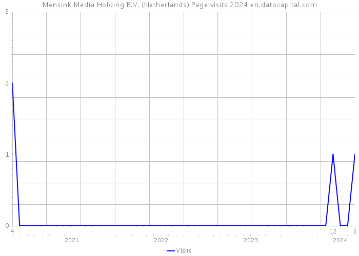 Mensink Media Holding B.V. (Netherlands) Page visits 2024 