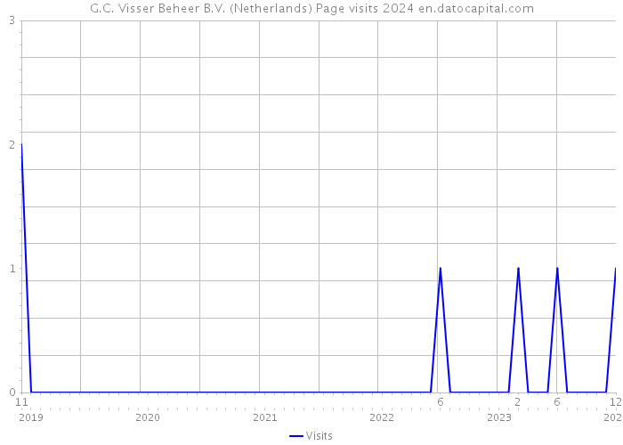 G.C. Visser Beheer B.V. (Netherlands) Page visits 2024 