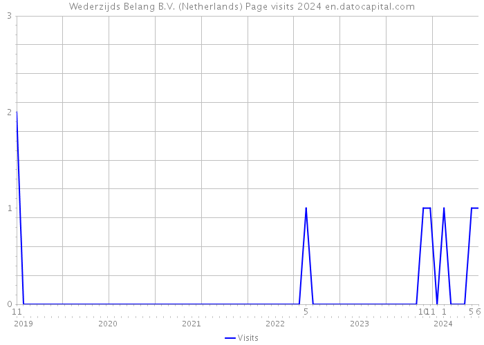 Wederzijds Belang B.V. (Netherlands) Page visits 2024 