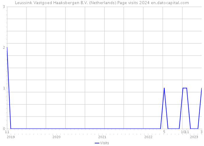 Leussink Vastgoed Haaksbergen B.V. (Netherlands) Page visits 2024 