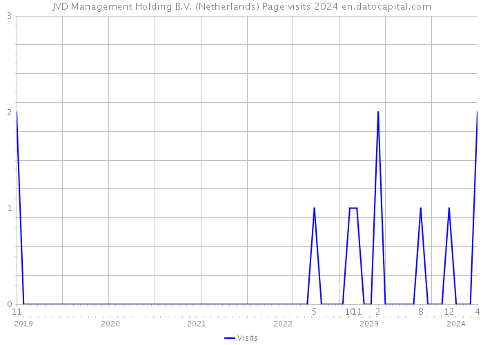 JVD Management Holding B.V. (Netherlands) Page visits 2024 