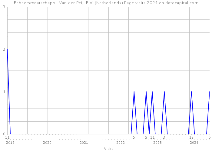 Beheersmaatschappij Van der Peijl B.V. (Netherlands) Page visits 2024 