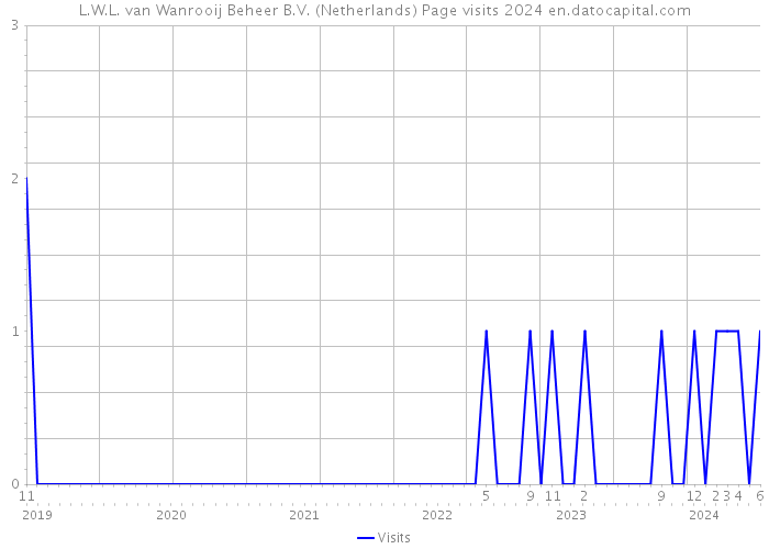 L.W.L. van Wanrooij Beheer B.V. (Netherlands) Page visits 2024 