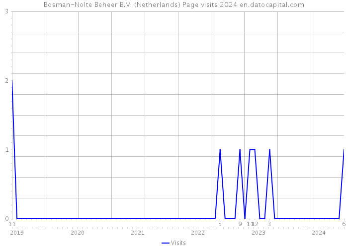 Bosman-Nolte Beheer B.V. (Netherlands) Page visits 2024 