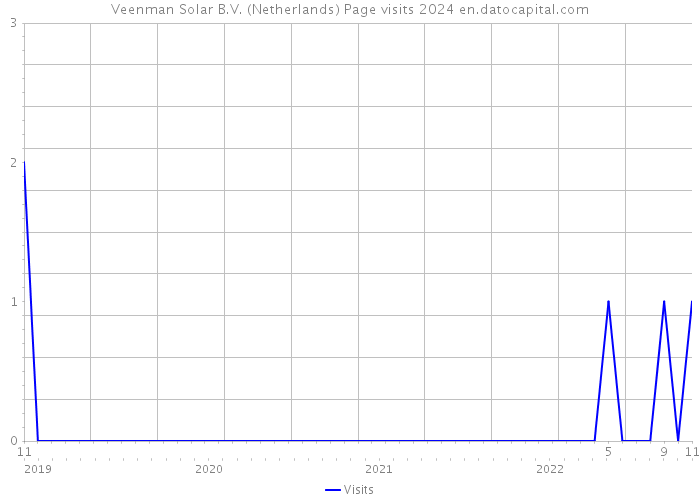 Veenman Solar B.V. (Netherlands) Page visits 2024 