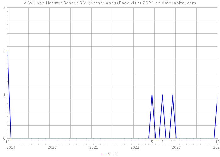 A.W.J. van Haaster Beheer B.V. (Netherlands) Page visits 2024 