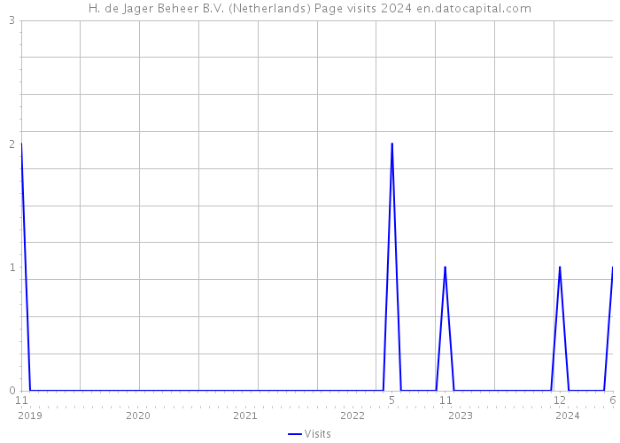 H. de Jager Beheer B.V. (Netherlands) Page visits 2024 