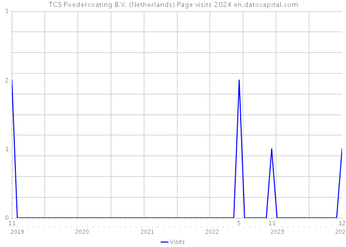 TCS Poedercoating B.V. (Netherlands) Page visits 2024 