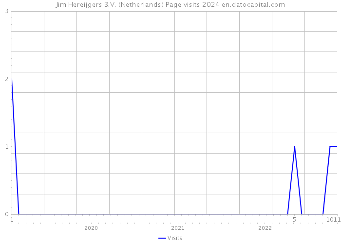 Jim Hereijgers B.V. (Netherlands) Page visits 2024 