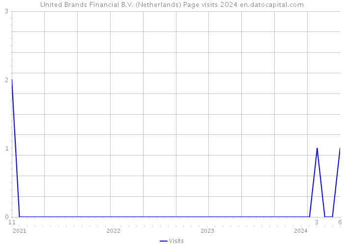 United Brands Financial B.V. (Netherlands) Page visits 2024 