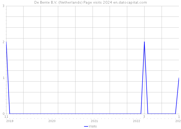 De Bente B.V. (Netherlands) Page visits 2024 