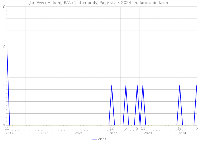 Jan Evert Holding B.V. (Netherlands) Page visits 2024 