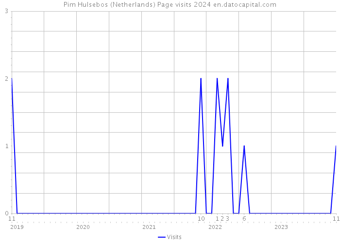 Pim Hulsebos (Netherlands) Page visits 2024 