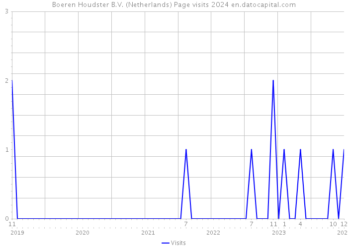 Boeren Houdster B.V. (Netherlands) Page visits 2024 