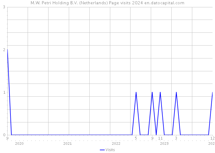 M.W. Petri Holding B.V. (Netherlands) Page visits 2024 