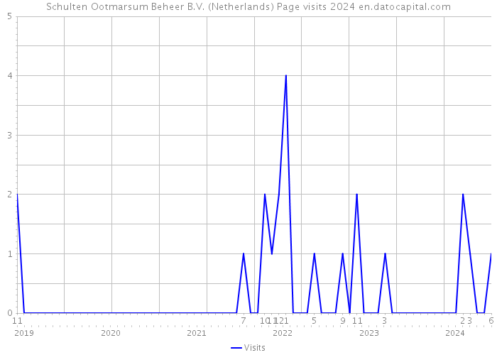 Schulten Ootmarsum Beheer B.V. (Netherlands) Page visits 2024 