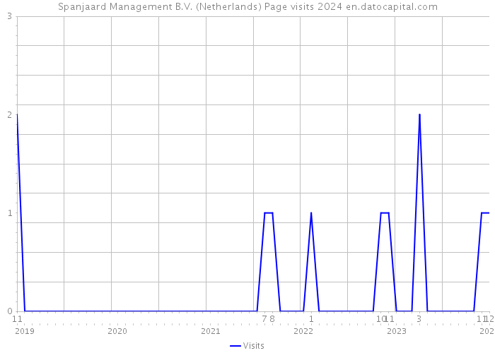Spanjaard Management B.V. (Netherlands) Page visits 2024 