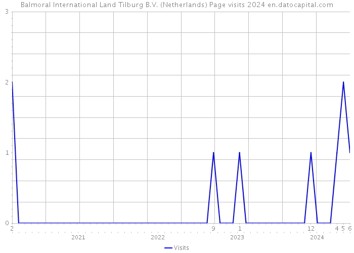 Balmoral International Land Tilburg B.V. (Netherlands) Page visits 2024 