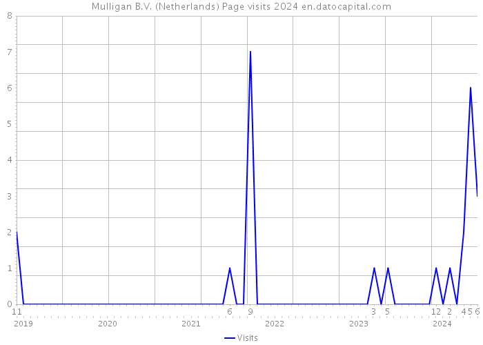 Mulligan B.V. (Netherlands) Page visits 2024 