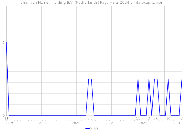 Johan van Namen Holding B.V. (Netherlands) Page visits 2024 