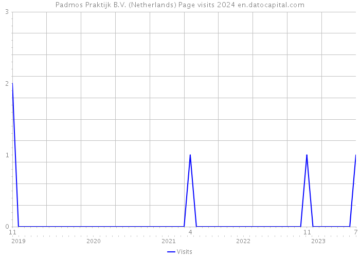 Padmos Praktijk B.V. (Netherlands) Page visits 2024 