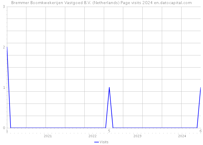 Bremmer Boomkwekerijen Vastgoed B.V. (Netherlands) Page visits 2024 