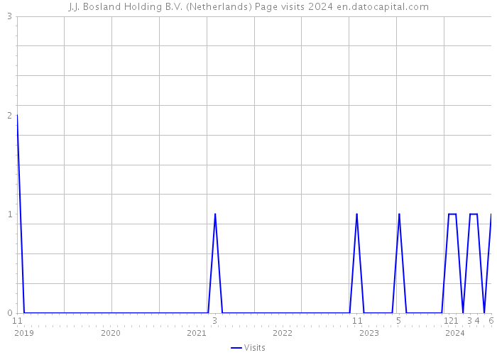 J.J. Bosland Holding B.V. (Netherlands) Page visits 2024 