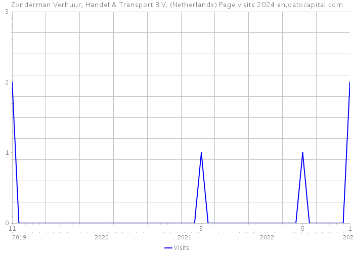Zonderman Verhuur, Handel & Transport B.V. (Netherlands) Page visits 2024 