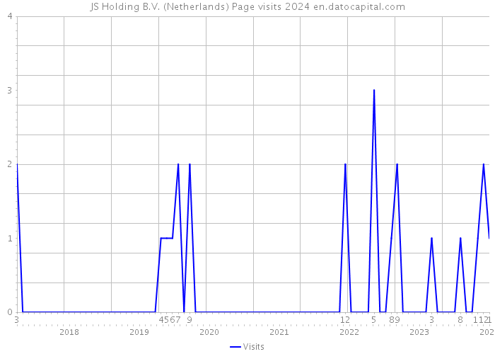 JS Holding B.V. (Netherlands) Page visits 2024 