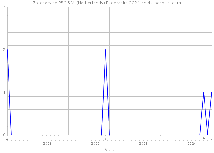 Zorgservice PBG B.V. (Netherlands) Page visits 2024 