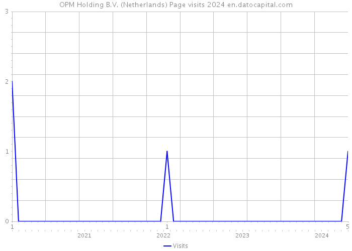 OPM Holding B.V. (Netherlands) Page visits 2024 