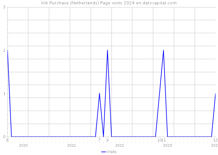 Irik Purchase (Netherlands) Page visits 2024 