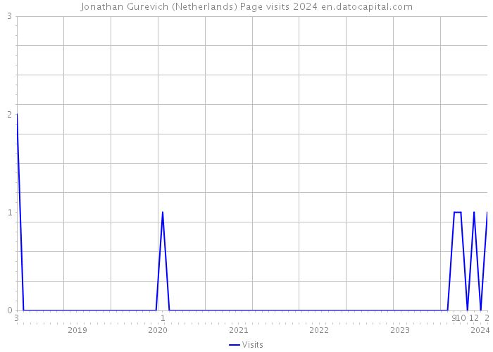 Jonathan Gurevich (Netherlands) Page visits 2024 