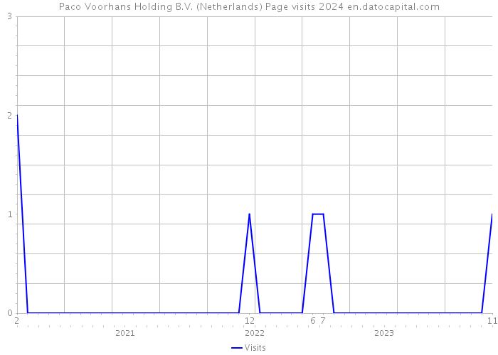 Paco Voorhans Holding B.V. (Netherlands) Page visits 2024 