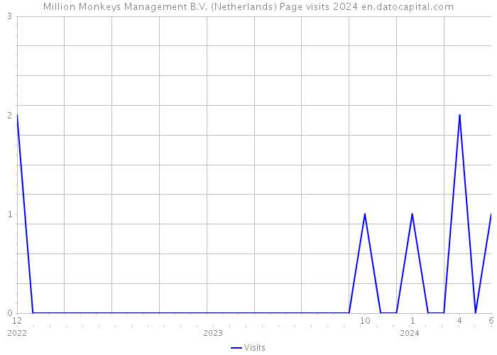 Million Monkeys Management B.V. (Netherlands) Page visits 2024 