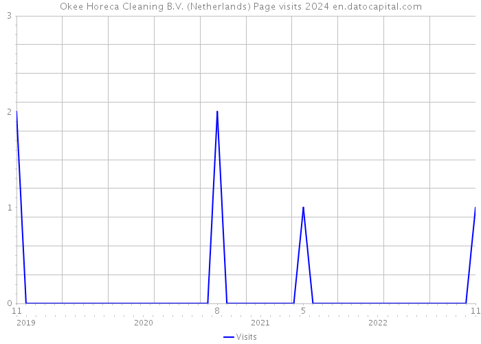 Okee Horeca Cleaning B.V. (Netherlands) Page visits 2024 